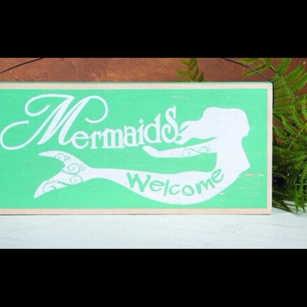 New wooden mermaid sign 39005